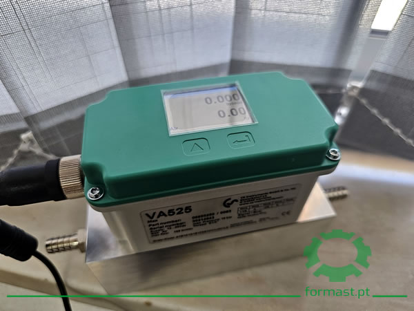 Caudalímetro compacto em linha para ar comprimido e nitrogénio. Formast