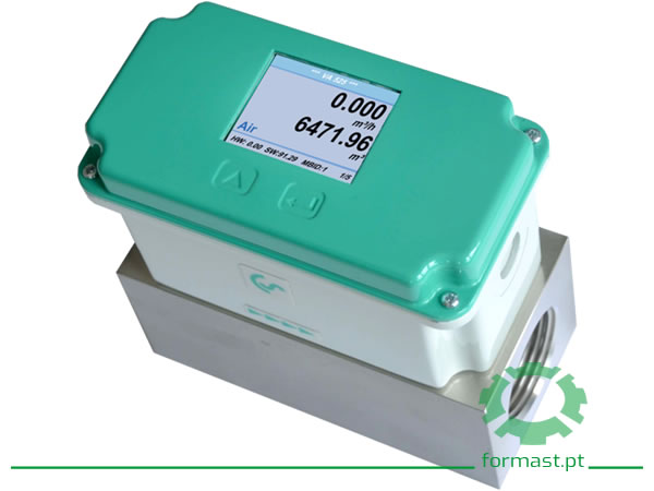 Caudalímetro compacto em linha para ar comprimido e nitrogénio. Formast