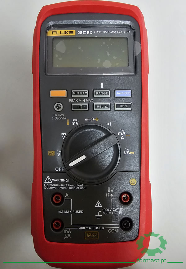 Multímetro Digital True-RMS Intrinsecamente Seguro Fluke 28 II Ex. Formast