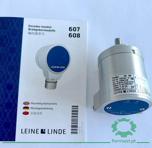 Encoder Leine Linde ISA 608 – Precisão e robustez para ambientes industriais severos. Formast