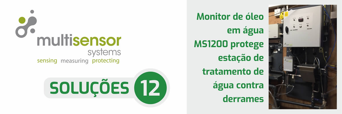 Monitor de óleo em água MS1200 protege estação de tratamento de água contra derrames