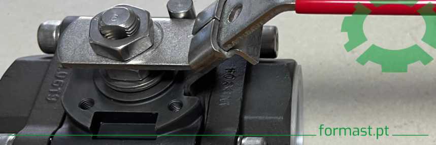 V&aacute;lvula de macho esf&eacute;rico ATEX, em a&ccedil;o carbono